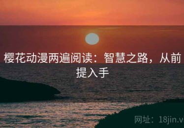 樱花动漫两遍阅读：智慧之路，从前提入手